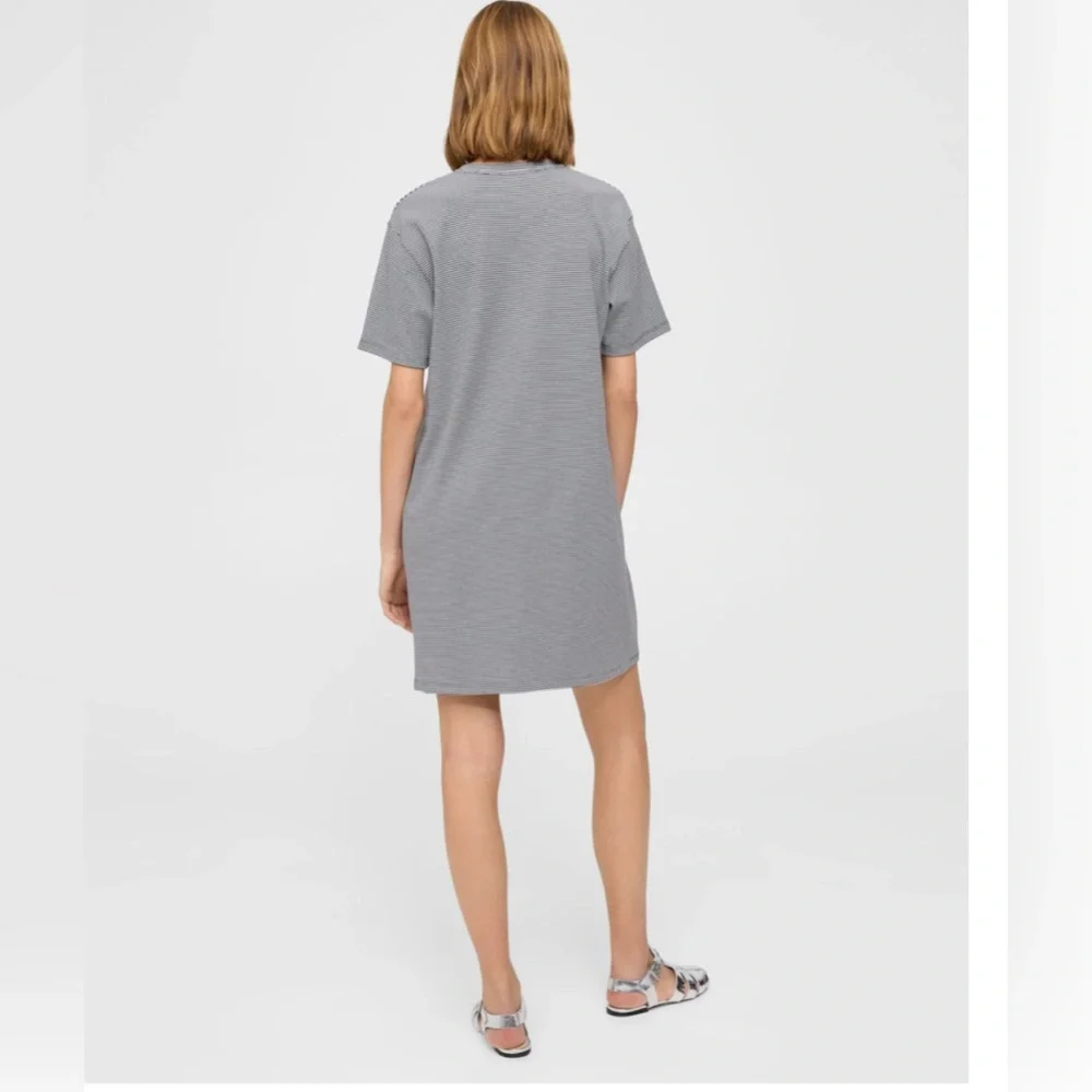 Theory Womens Perfect T-Shirt Dress in Striped Cotton Jersey Size P Small - Picture 2 of 5